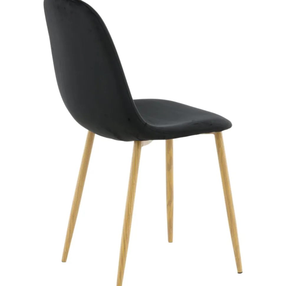 Bridge matstol - Svart/ljus valnöt