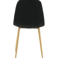 Bridge matstol - Svart/ljus valnöt