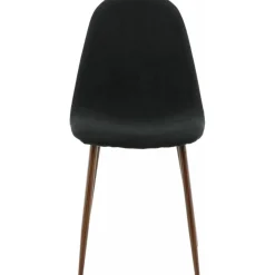 Bridge matstol - Svart/valnöt