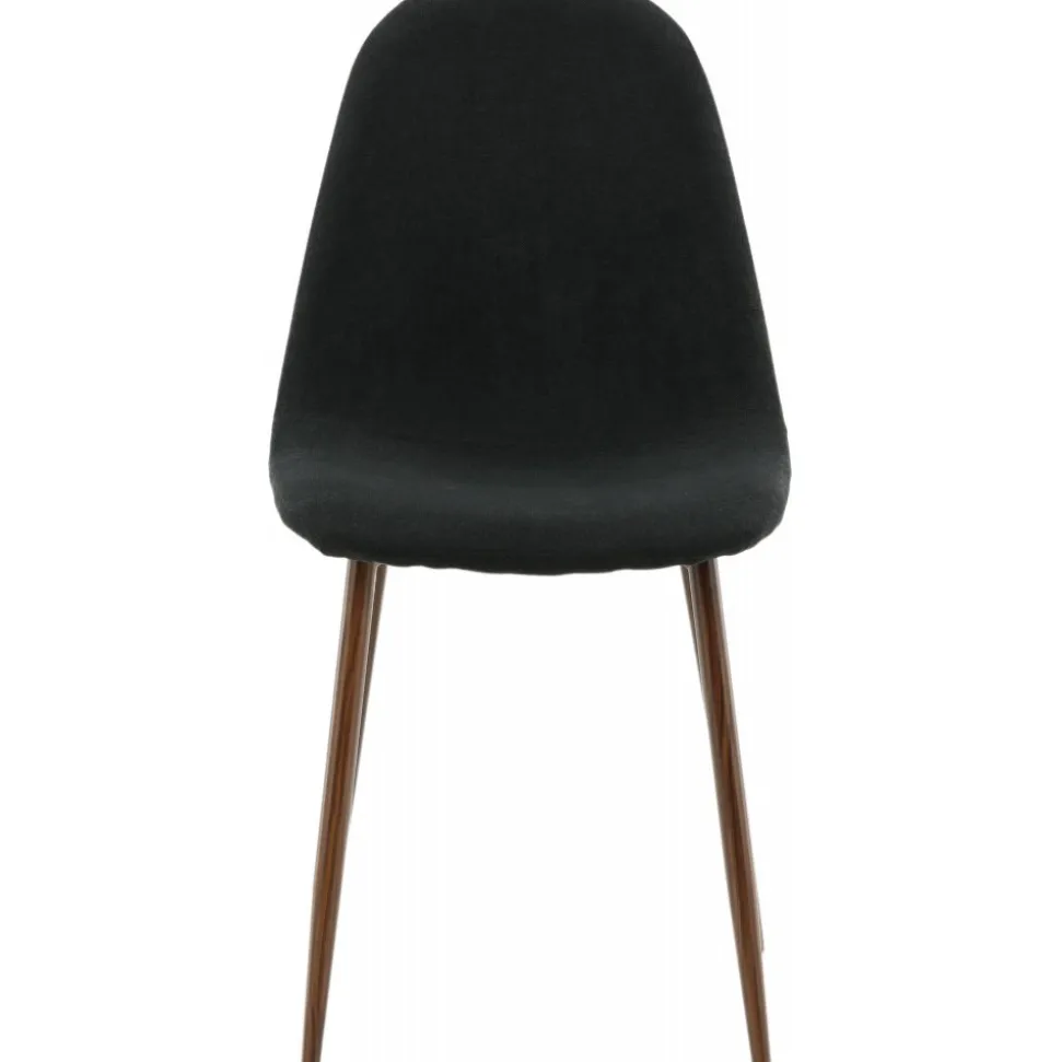 Bridge matstol - Svart/valnöt