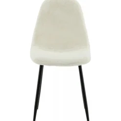 Bridge matstol - Vit teddy