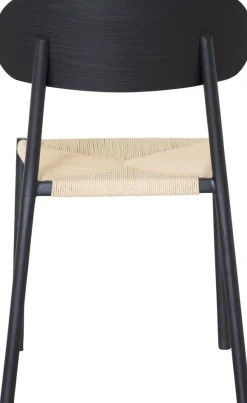 Bridge matstol Svart/naturfiber