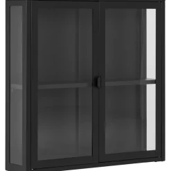 Brisbane väggskåp 80x18x80 cm - Svart