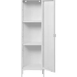 Brisbane vitrinskåp 40x35x140 cm - Vit