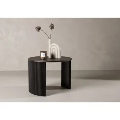 Bristol soffbord Ø60 cm - Mocka