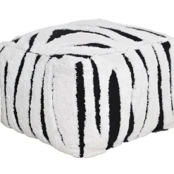 Buffy puff - Svart/vit