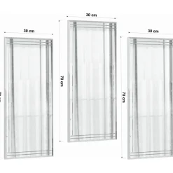 Buhem spegelset - Transparent + Karta med möbeltassar på köpet!