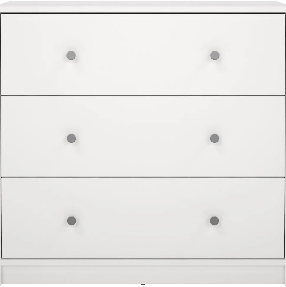 Byrå med 3 lådor - Vit