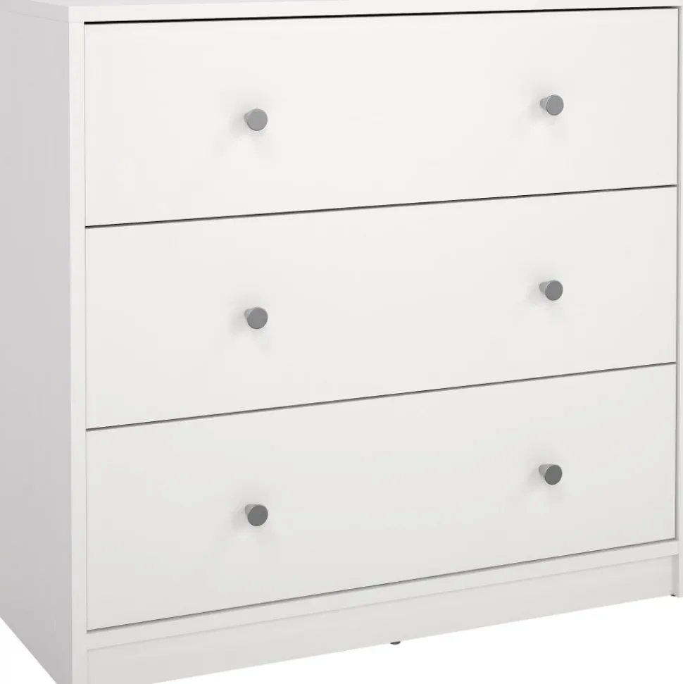 Byrå med 3 lådor - Vit