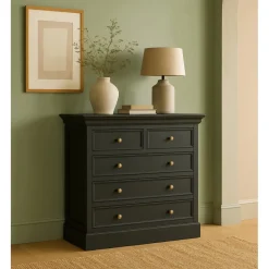 Byrå svart - Bristol + Fläckborttagare för möbler