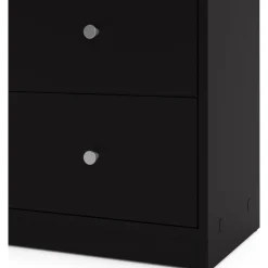 Byrå svart 6 lådor 143 cm bred