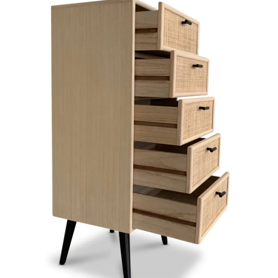 Byrå svart med rotting - React