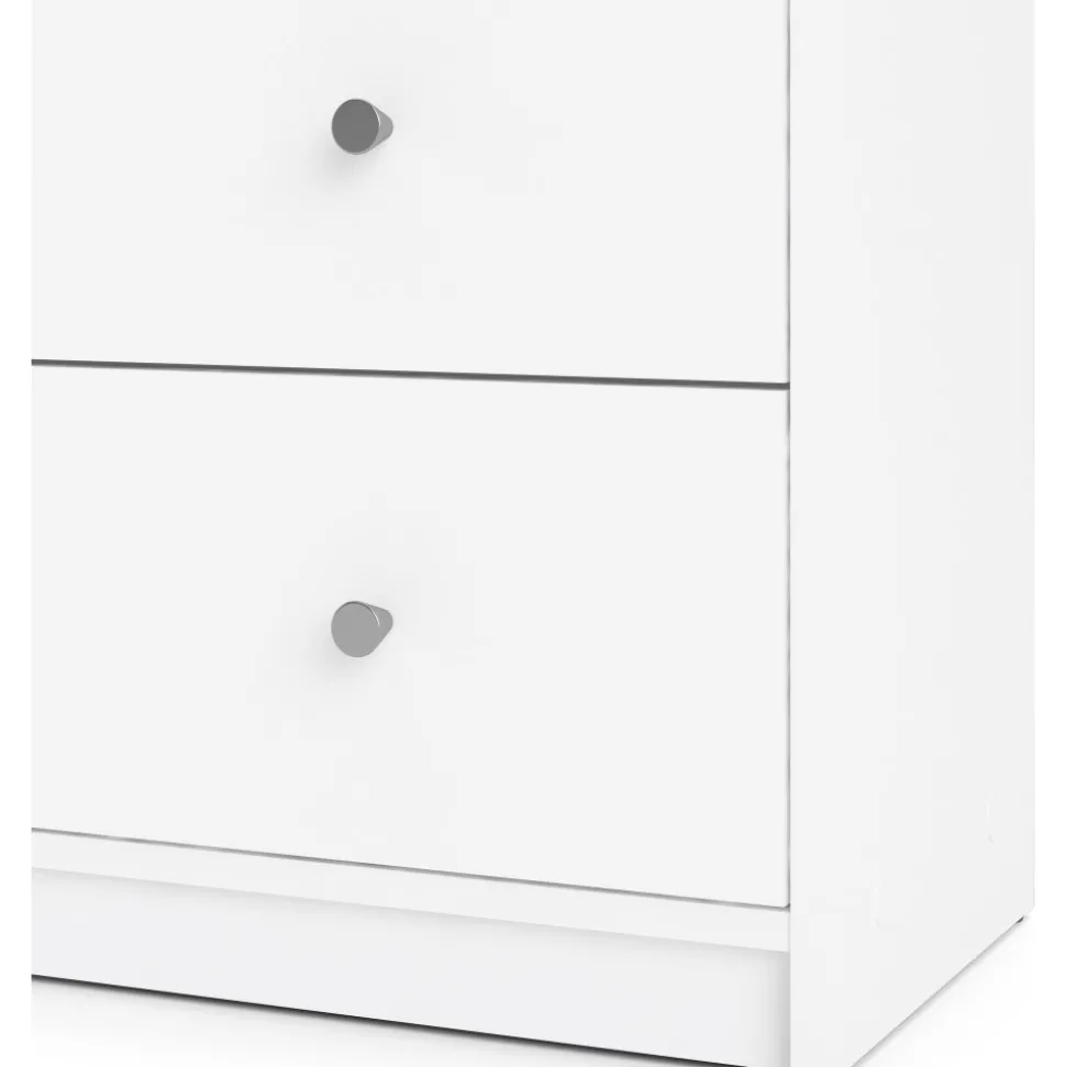 Byrå vit med 6 lådor 143 cm bred