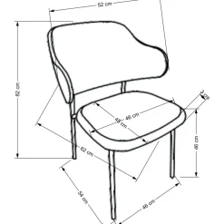 Cadeira matstol 497 - Cream