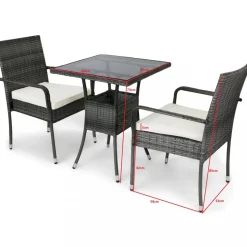 Caféset i konstrotting - Mölle + Rengöringsmedel för utemöbler