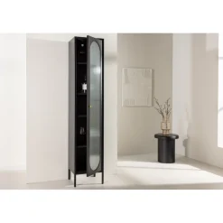 Cali vitrinskåp - Svart