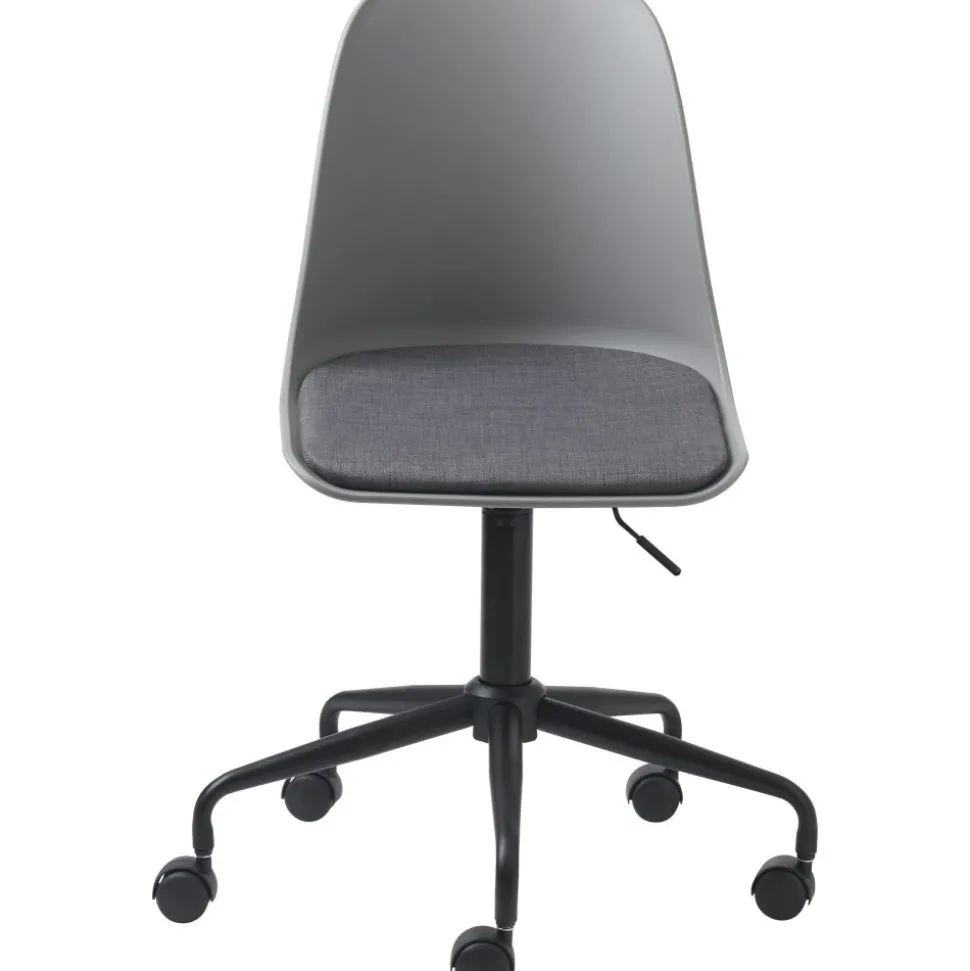 Cara grå kontorsstol med sittdyna + Textilrengöring för möbler