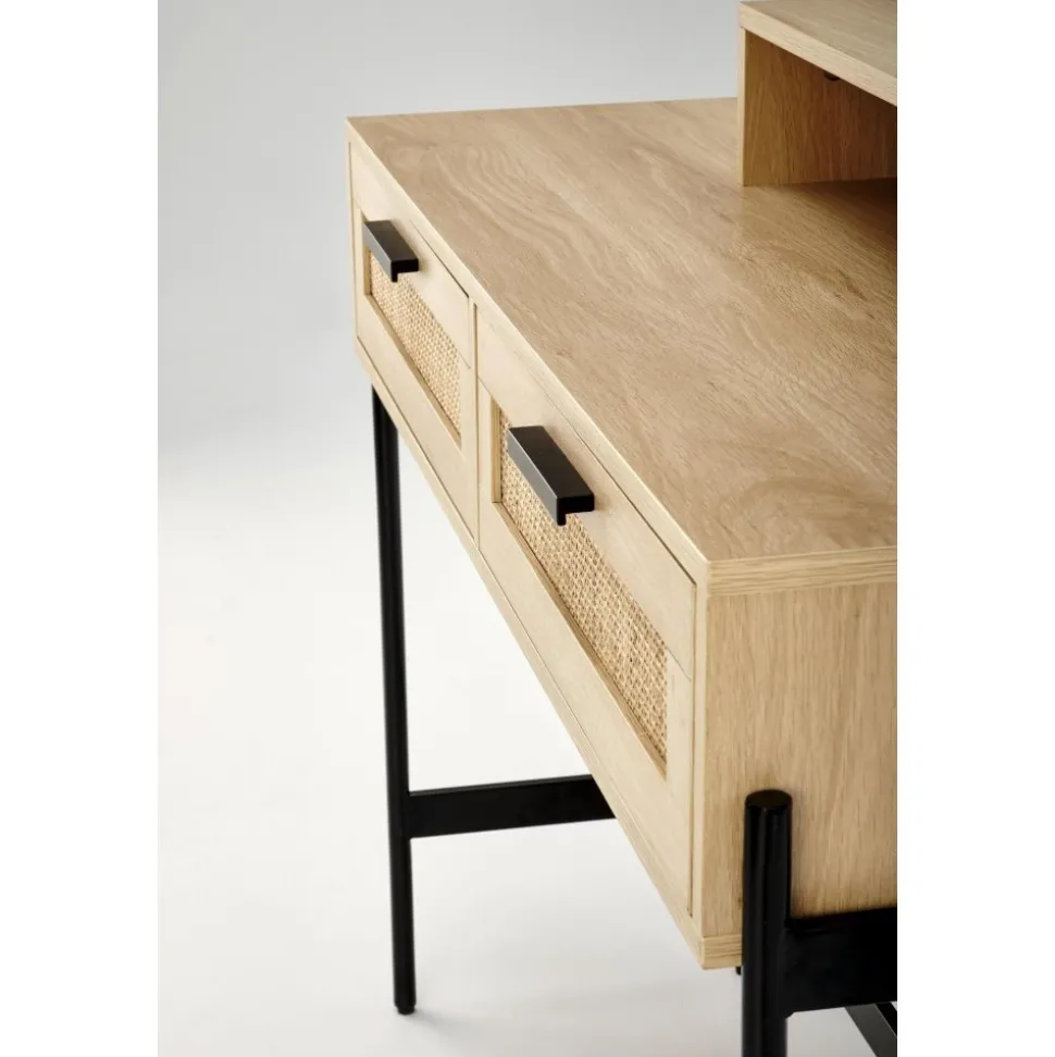 Carmen sminkbord 104 x 35 cm - Beige/svart