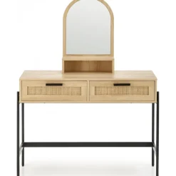 Carmen sminkbord 104 x 35 cm - Beige/svart