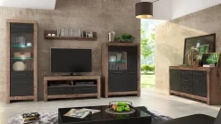 Carrie vägghylla 140 cm - Brun ek