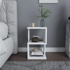 Carter sängbord - Vit