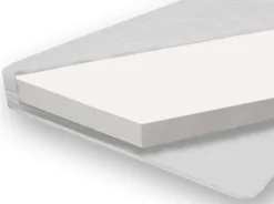 Casa vit barnsäng med utdragbar extrabädd 80x180 cm inklusive madrasser