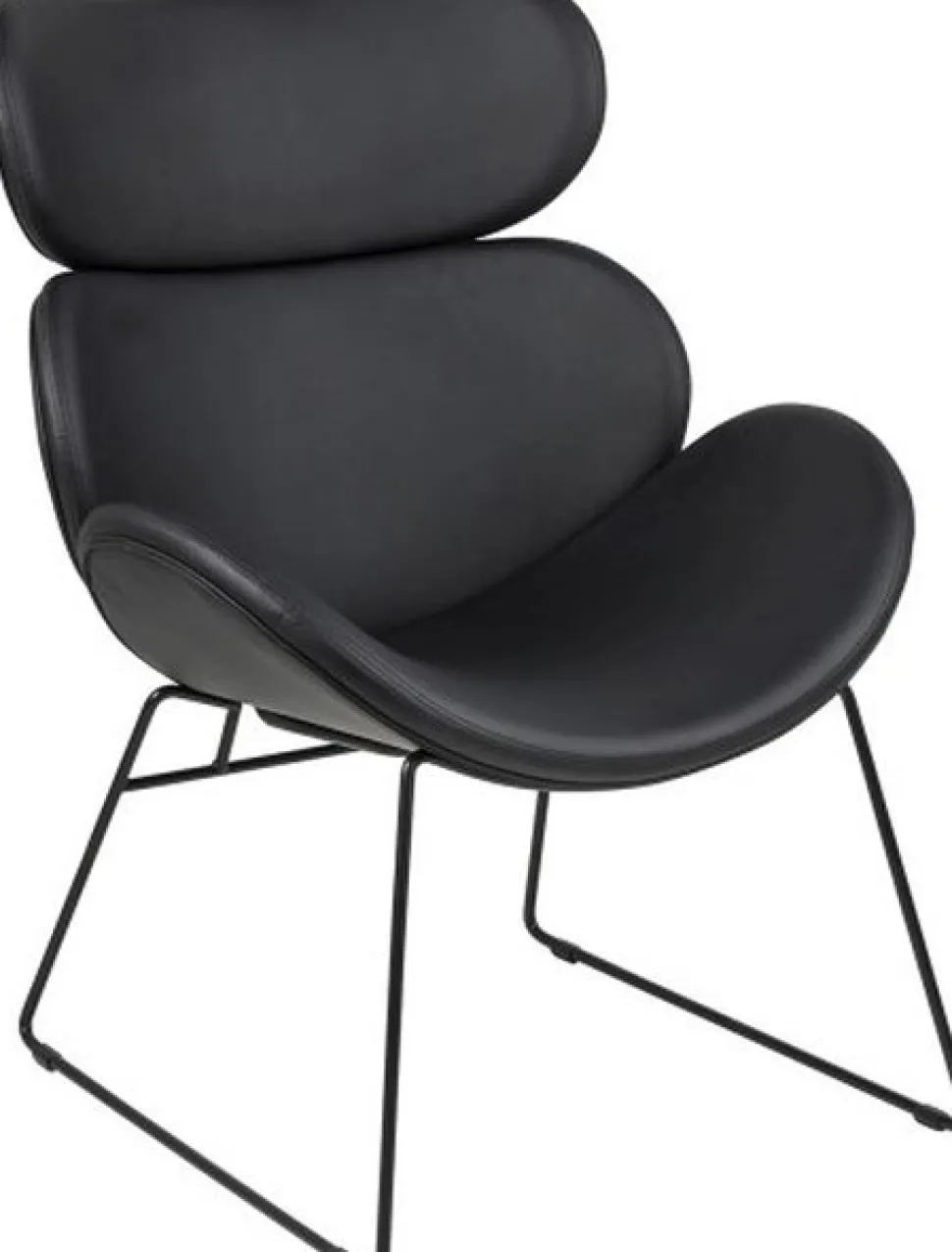 Casar fåtölj i svart PU + Fläckborttagare för möbler