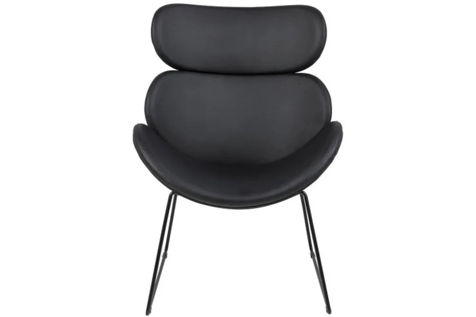 Casar fåtölj i svart PU + Fläckborttagare för möbler