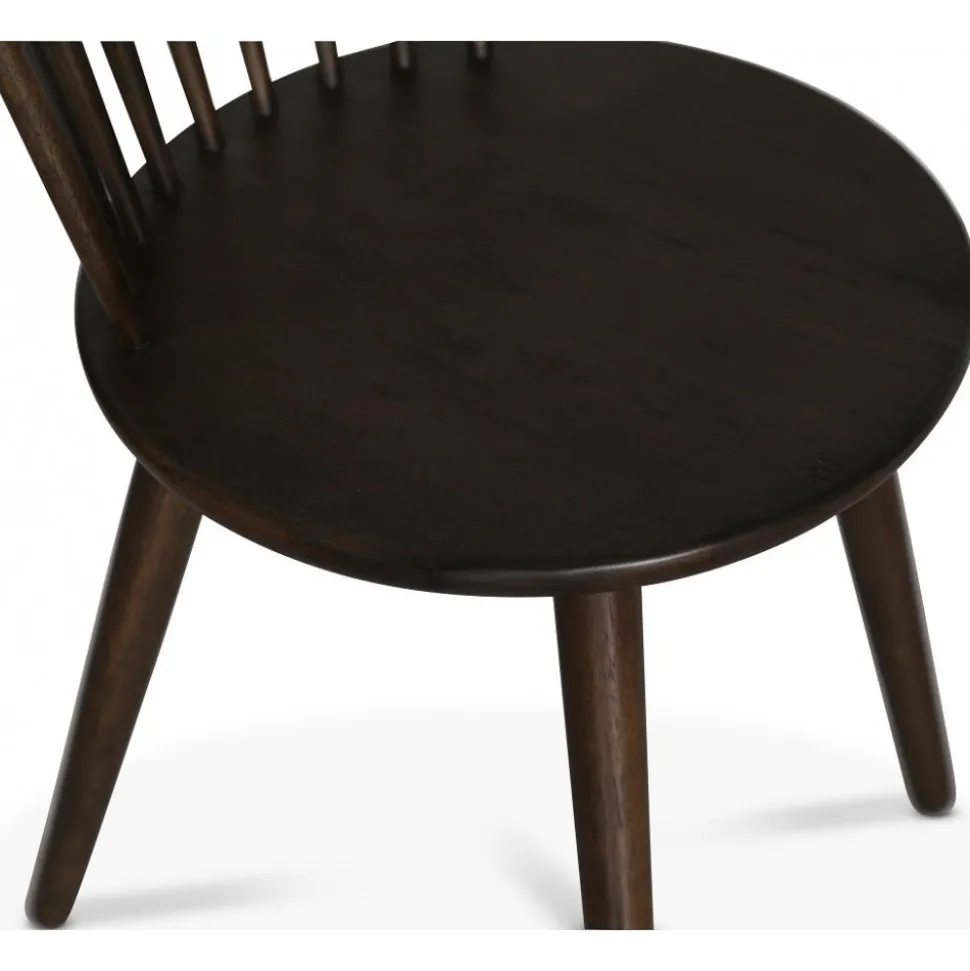 Castor pinnstol brunoljat trä + Möbeltassar