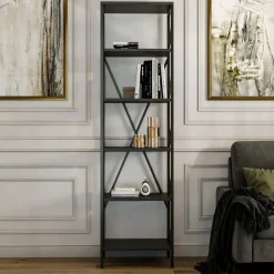 Catal bokhylla - Antracit/svart