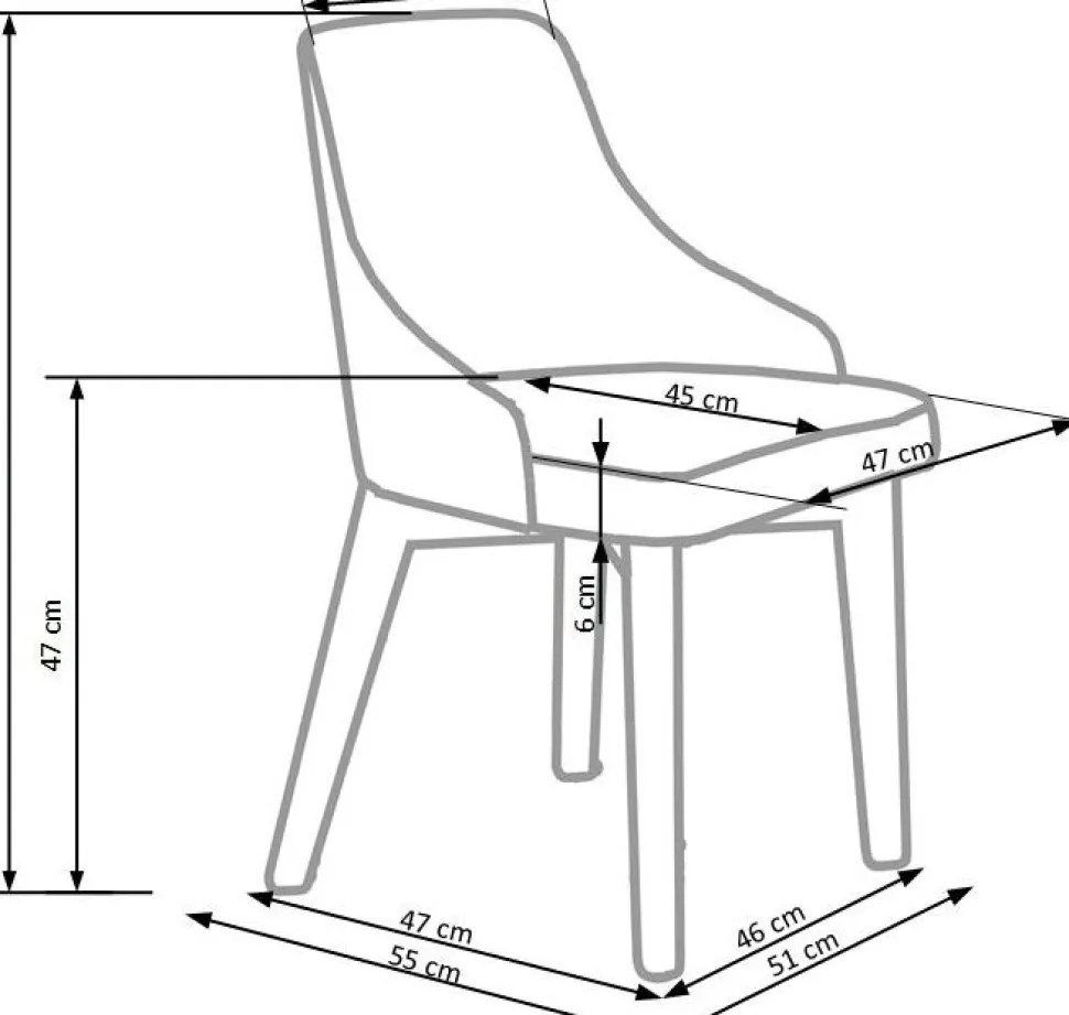 Catrin matstol - Sonoma ek/beige