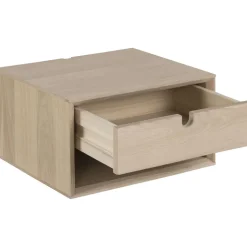 Century sängbord vägghängt i Vitpigmenterad ek + Möbeltassar