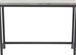 Charlotte avlastningsbord 110 x 30 cm - Svart/betongimitation