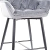 Cherry 2 barstol - Grå sammet