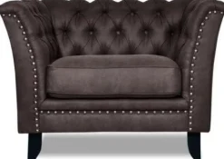 Chester Bridge Fåtölj - Vintage mörkbrun