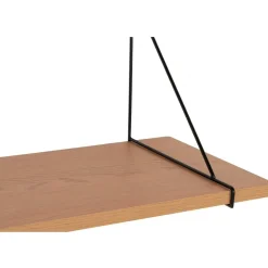 Chiba vägghylla 120 cm - Natur/Svart