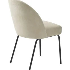 Circus stol i sandfärgad chenille