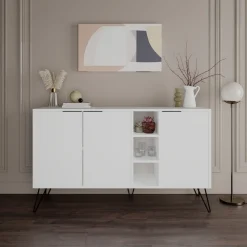 Clara skänk - Vit + Fläckborttagare för möbler