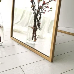 Cool golvspegel 170 cm - Guldram + Glas och Kristallrengöring