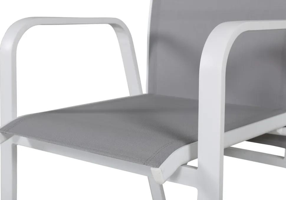 Copacabana karmstol - Grå/Vit + Rengöringsmedel för utemöbler