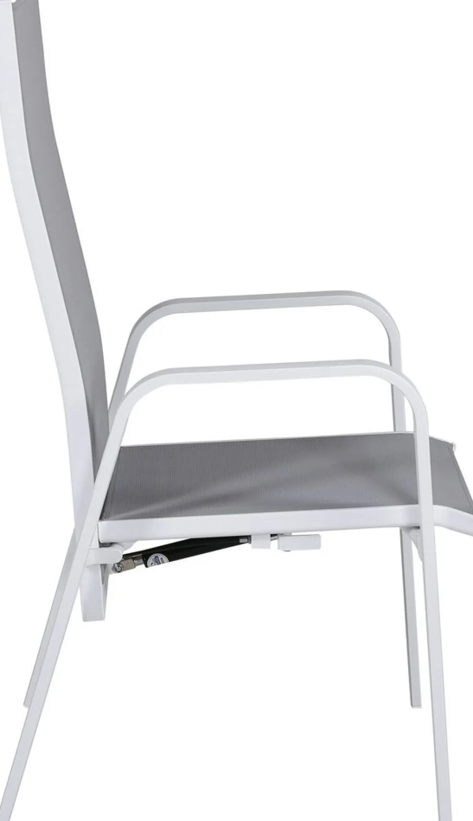 Copacabana karmstol - Grå/Vit + Rengöringsmedel för utemöbler