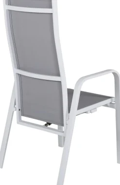 Copacabana karmstol - Grå/Vit + Rengöringsmedel för utemöbler