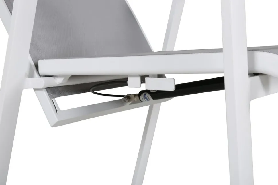 Copacabana karmstol - Grå/Vit + Rengöringsmedel för utemöbler