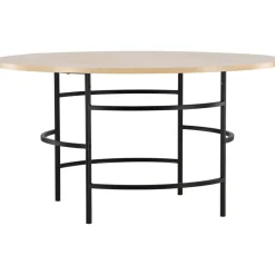 Copenhagen matbord Ø140 cm - Whitewash/svart