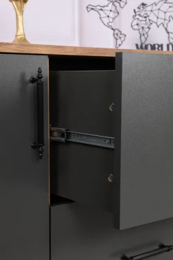 Cordoba skänk - Valnöt/antracit