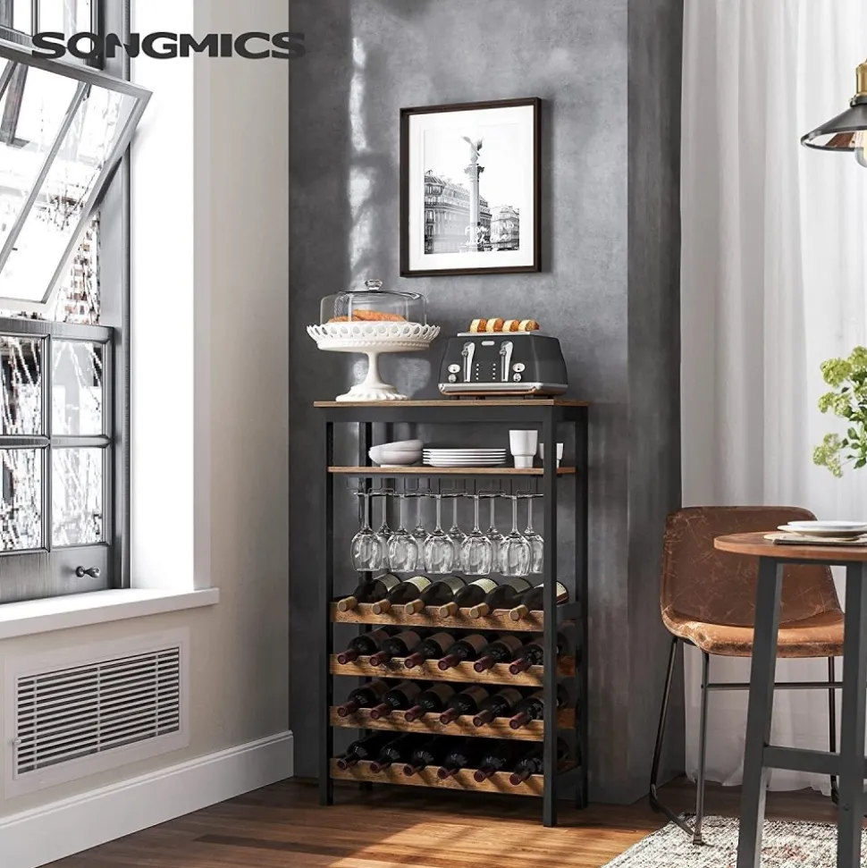 Corriente vinställ - Brun/svart