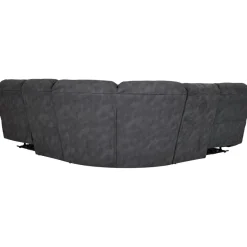 Coventry el-reclinerhörnsoffa grå microfiber + Textilrengöring för möbler