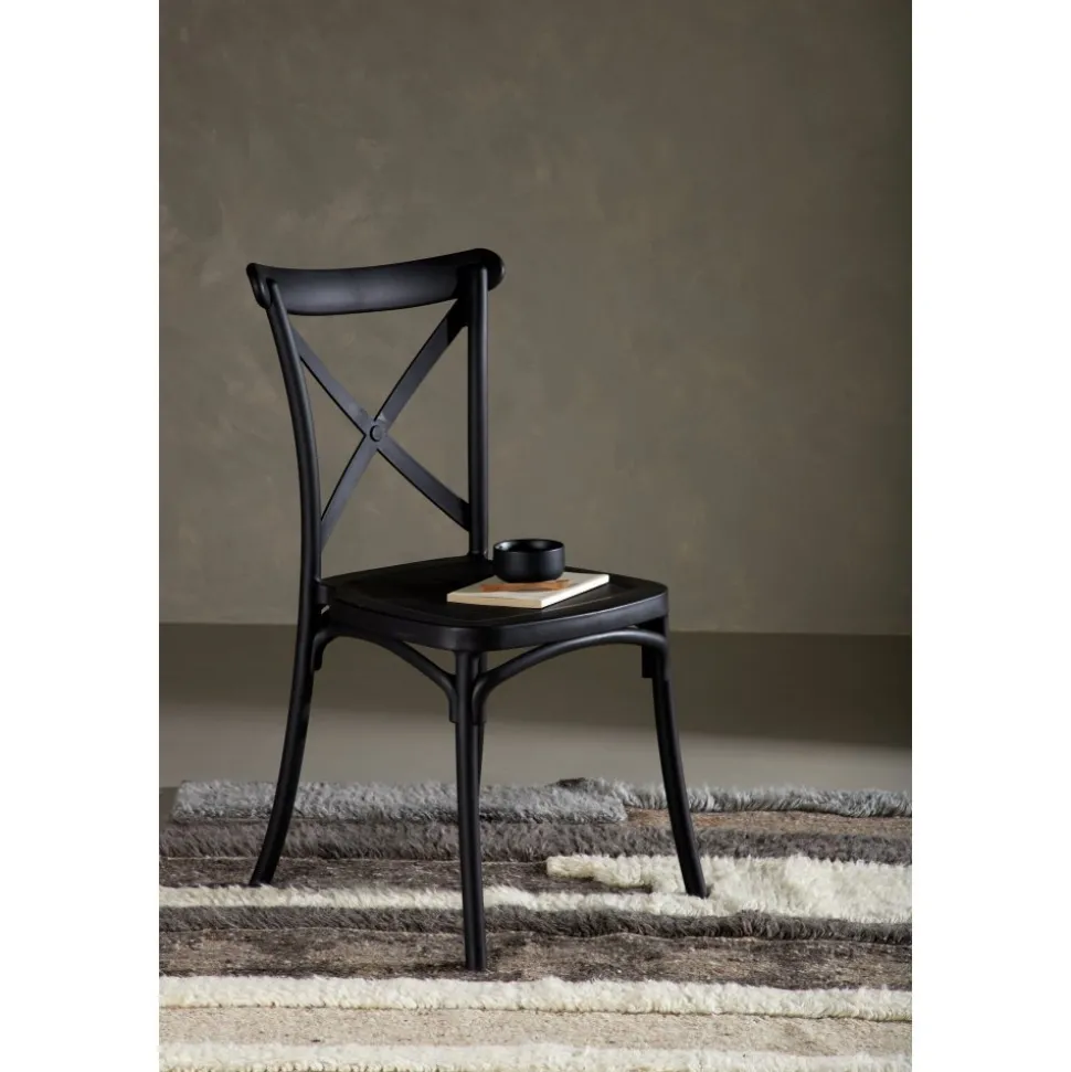 Crosett matstol - Svart