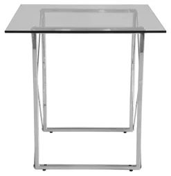 Cross Lampbord 55 x 55 cm - Krom + Fläckborttagare för möbler