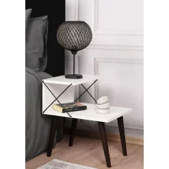 Cross sängbord - Vit